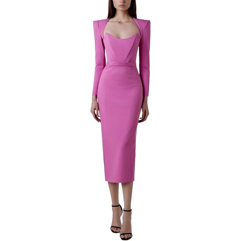 Camila Blanco Womens  Midi Dress